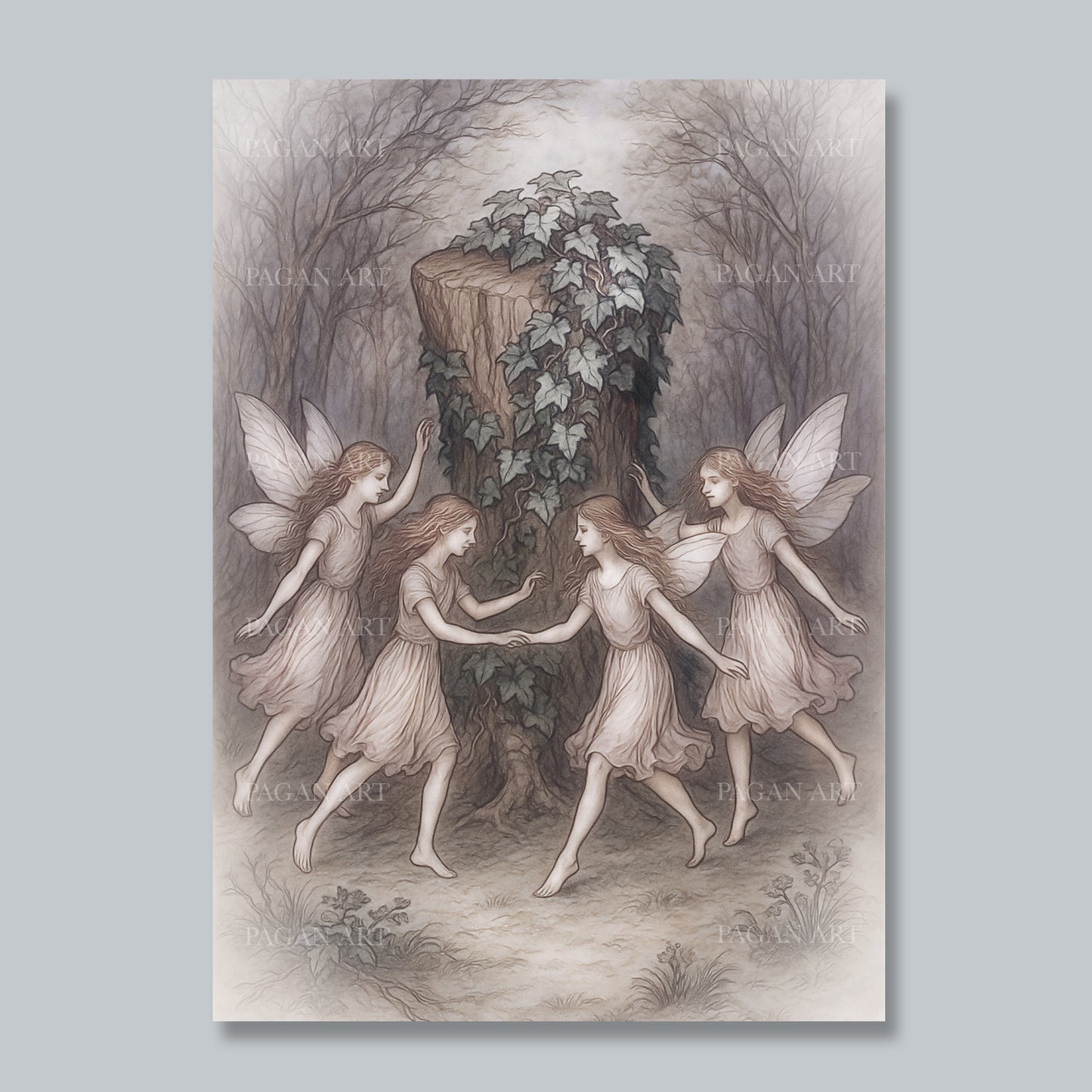Dancing Fae Greetings Card