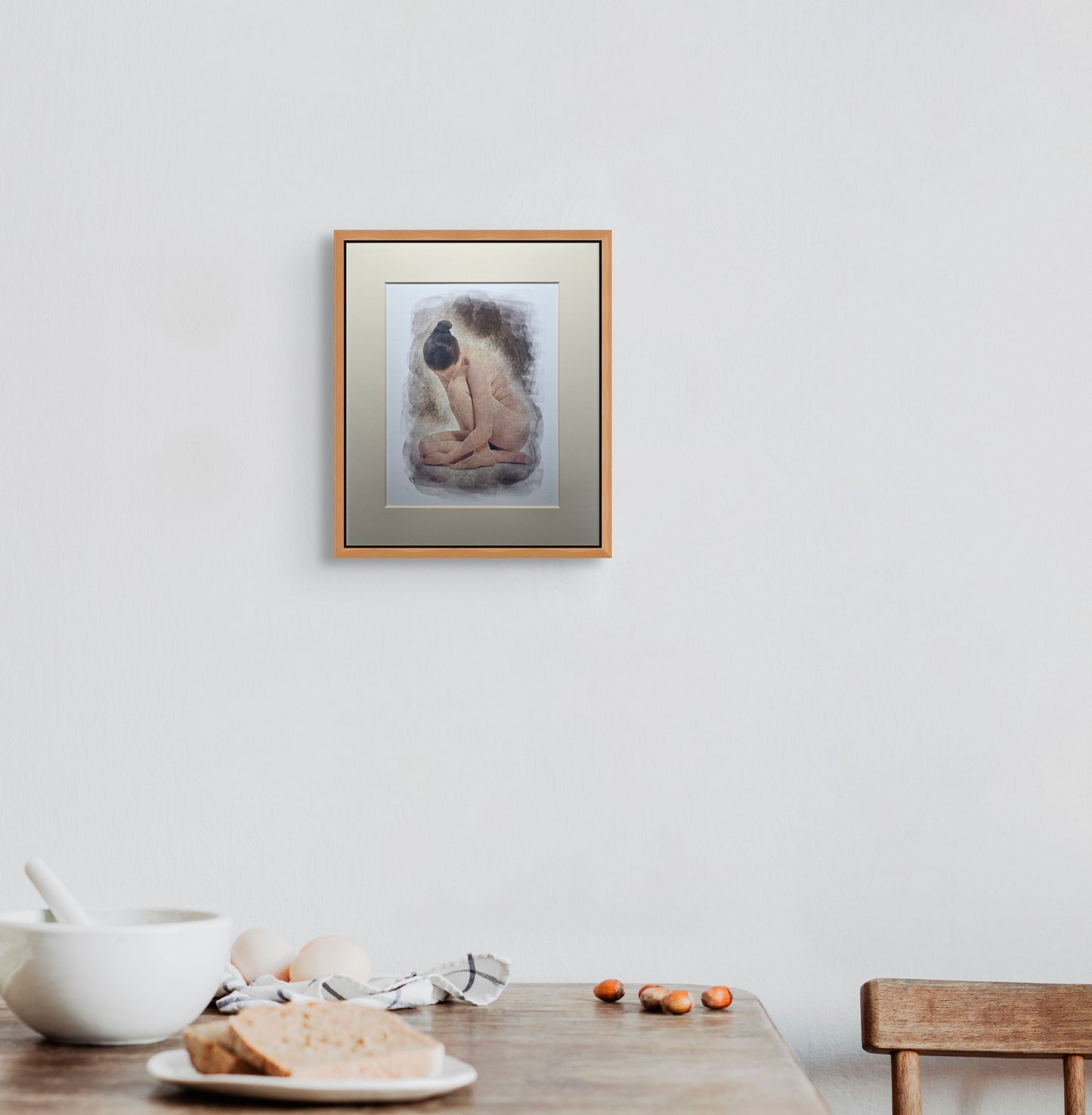 Jose Digital Watercolour Print with Mount