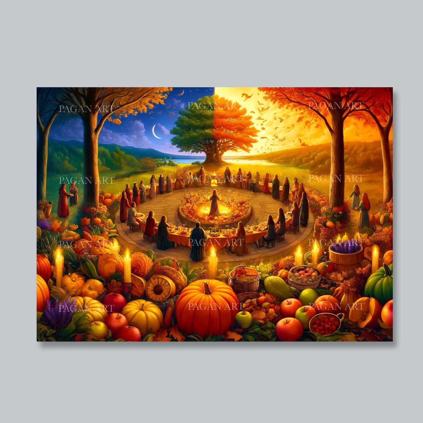 Mabon, Autumn Equinox, Greetings Card