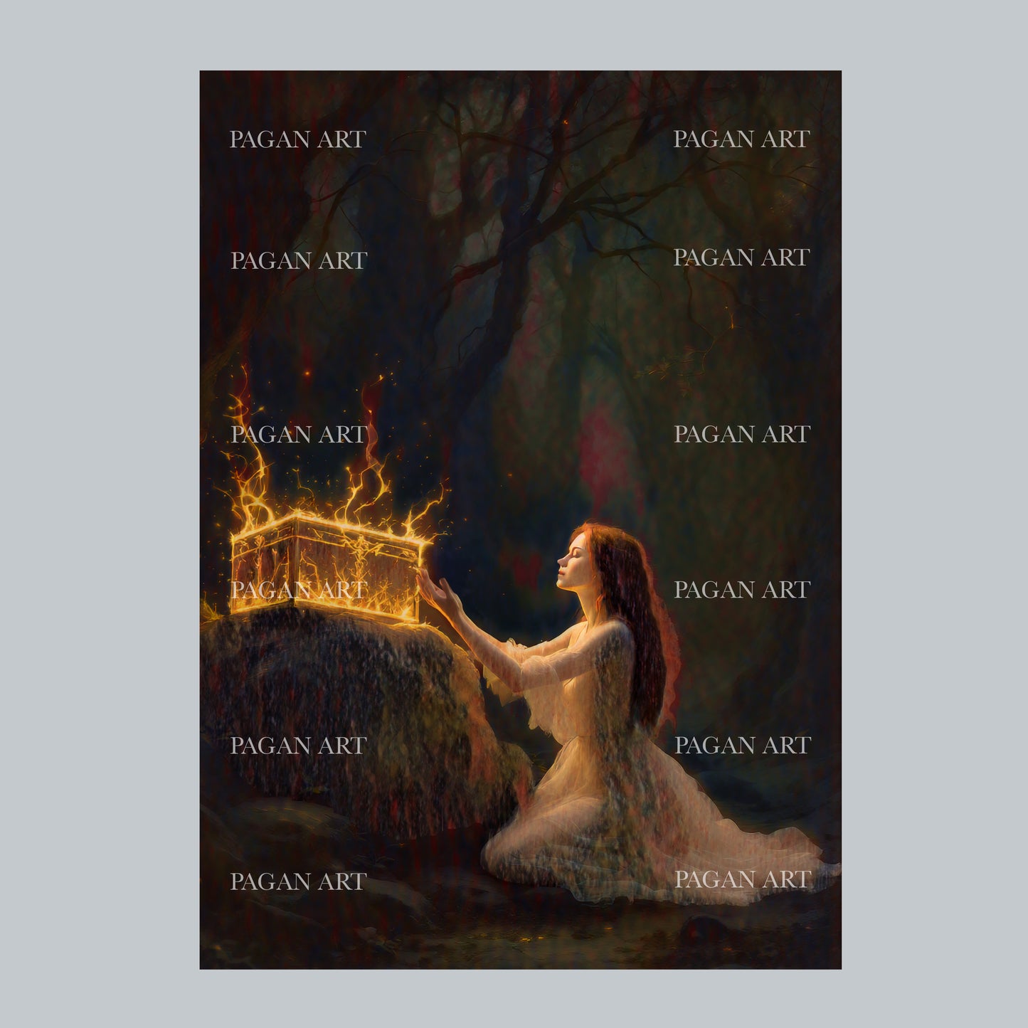 Treasure and good fortune, blank greetings card