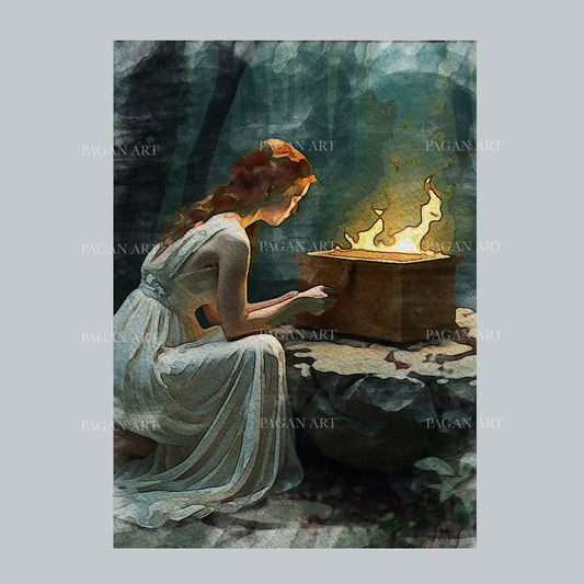 Pandora's Secret, blank greetings card