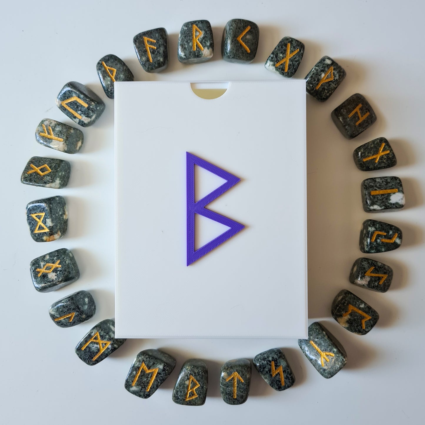 Preseli Bluestone Runes Boxed, Stonehenge Runes, 24 Elder Futhark Runes