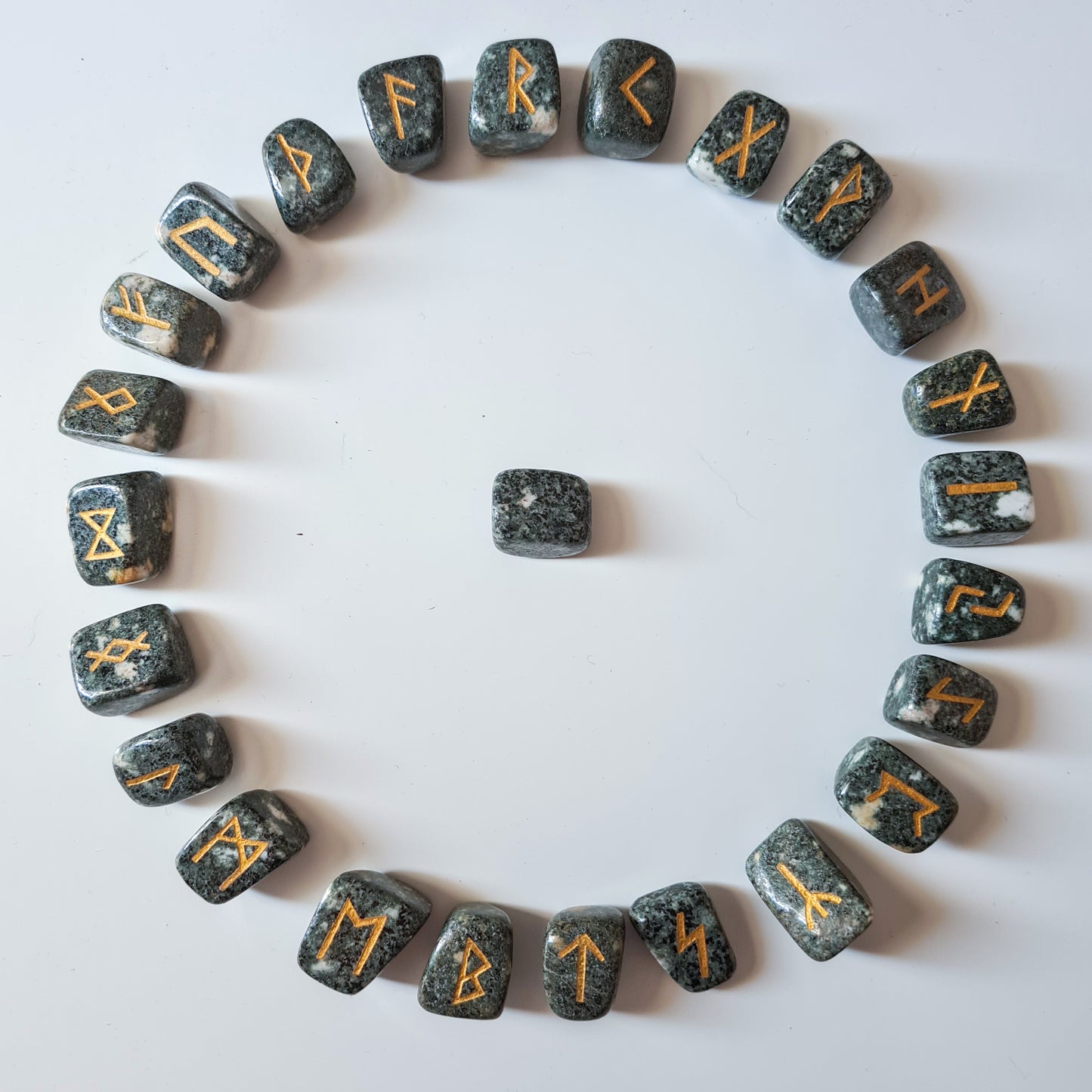 Preseli Bluestone Runes Boxed, Stonehenge Runes, 24 Elder Futhark Runes