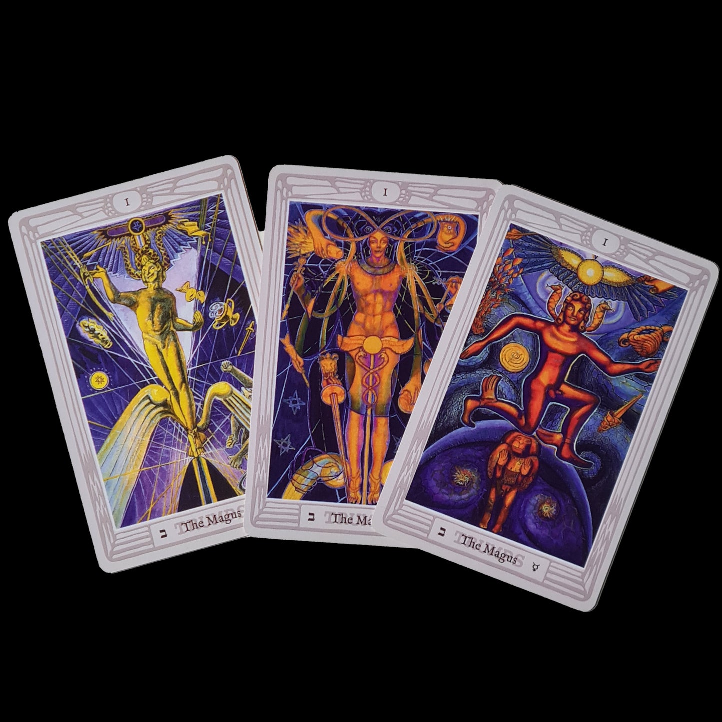THOTH Tarot Cards, Complete 80 Cards, 3 Magus Edition