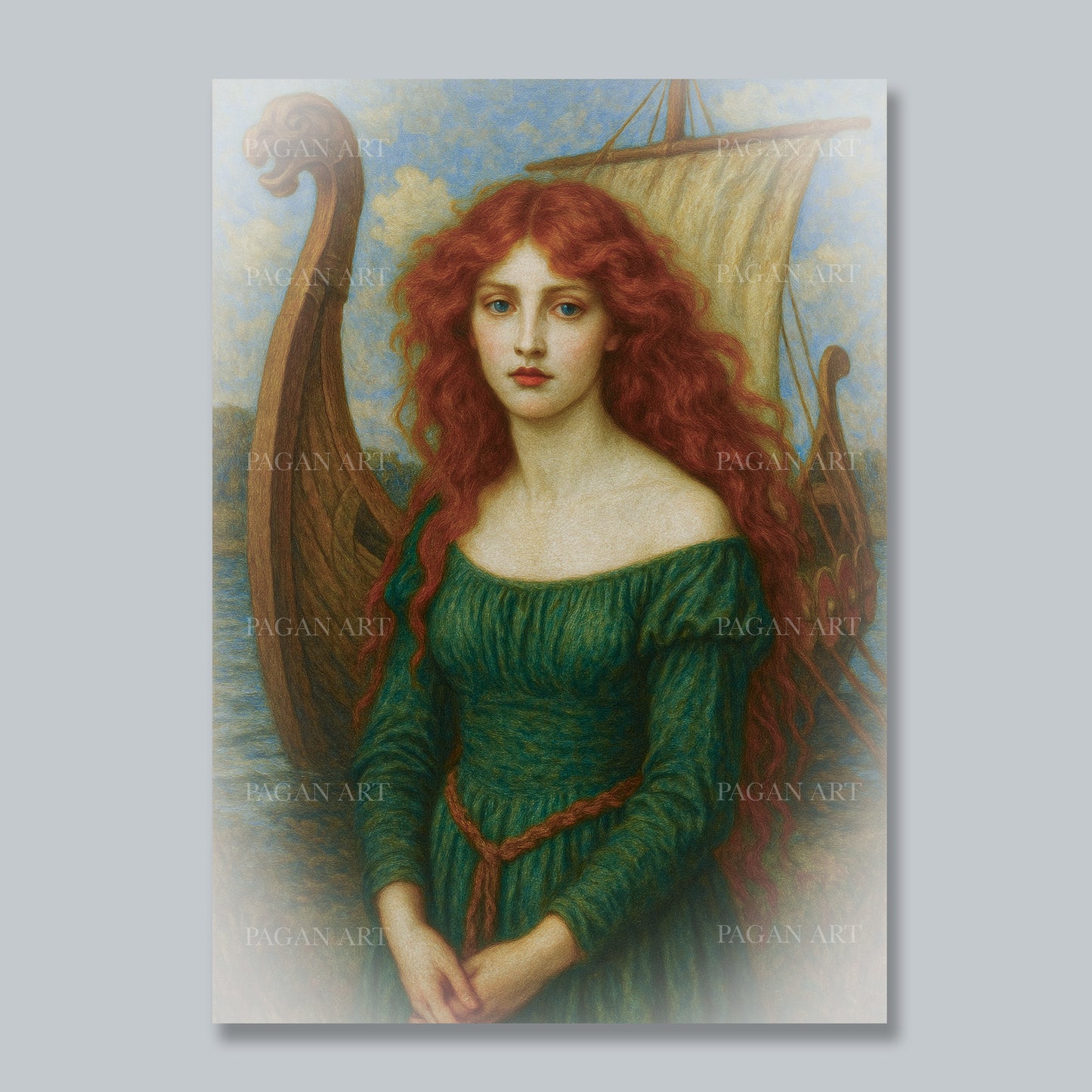 Viking Queen Greetings Card