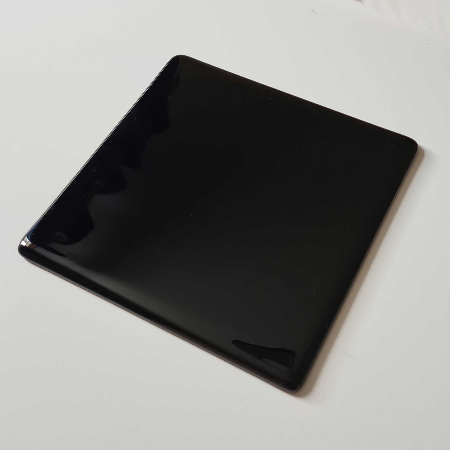 Large 200mm Black Glass Scrying Mirror - Perfect for Divination and Meditation