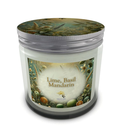 Lime, Basil and Mandarin scented candle