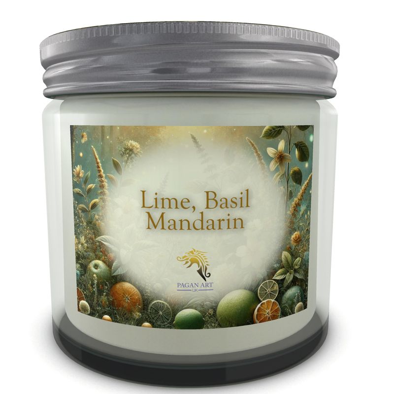 Lime, Basil and Mandarin scented candle