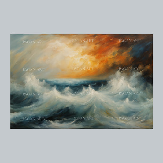 Angry Ocean a canvas print