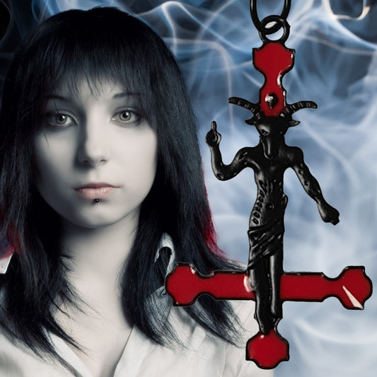 Baphomet Inverted Cross Pendant