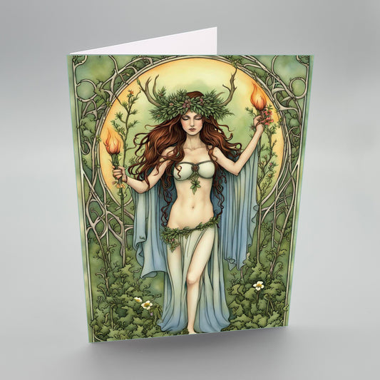 Beltane's Fire – Greetings Card