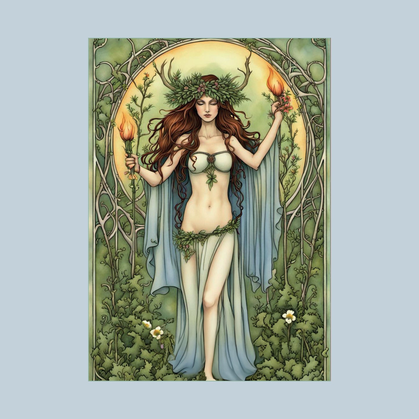 Beltane's Fire – Greetings Card