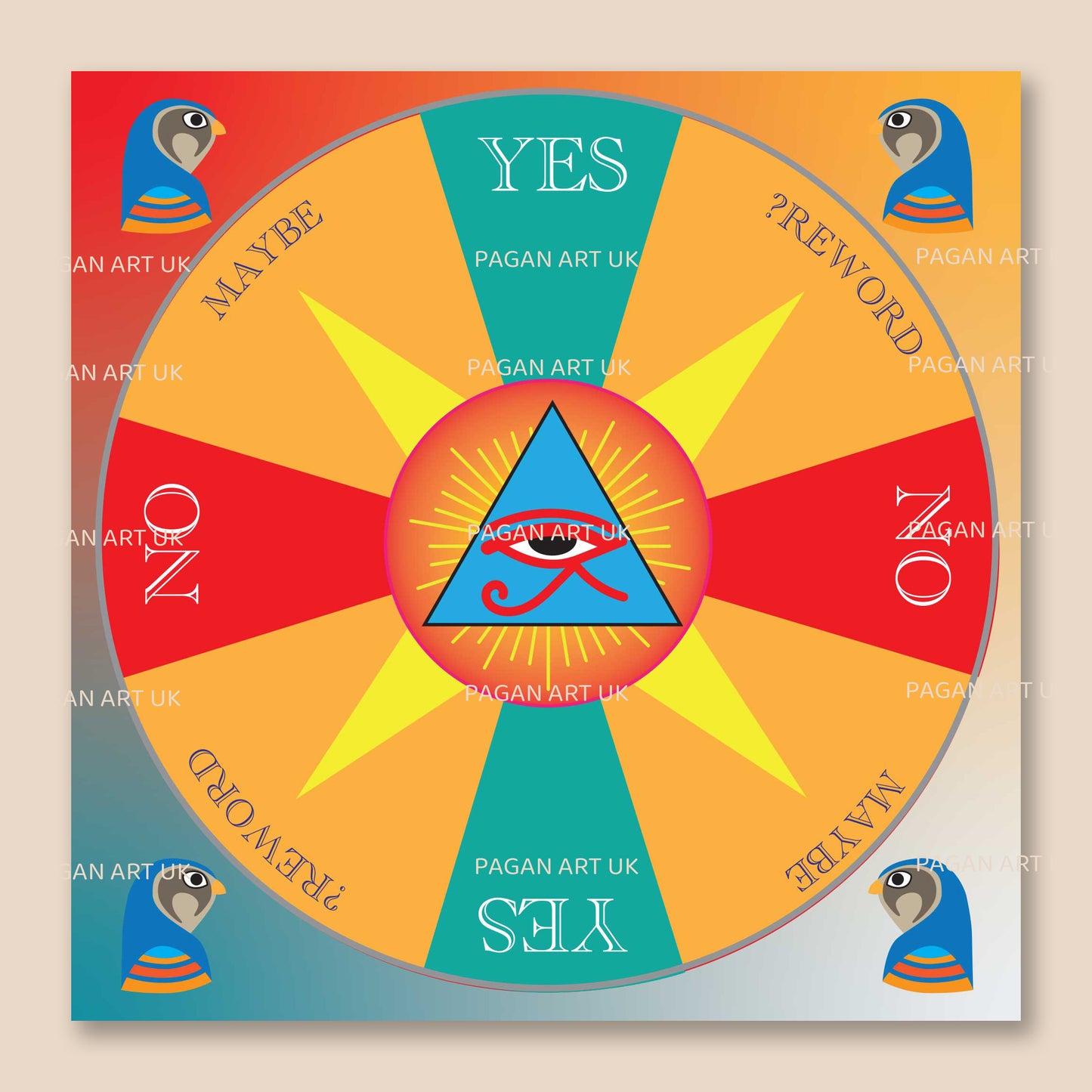 Eye of Horus Dowsing Board, occult, divination board