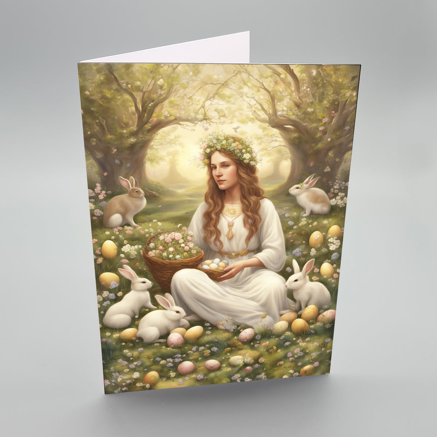 Ostara Goddess Greetings Card – Easter Card