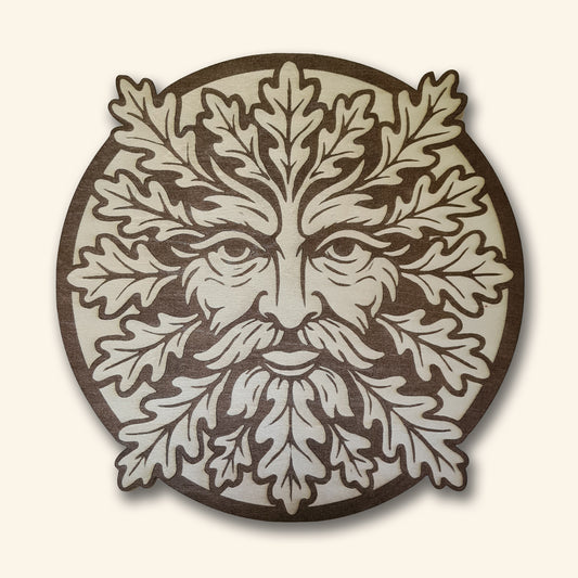 Green Man Wall Plaque