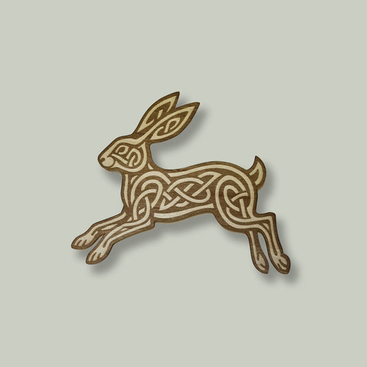 Leaping Celtic Hare Wall Decor