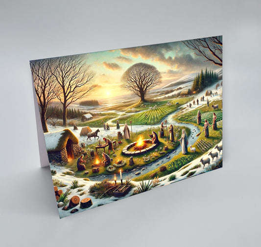 IMBOLC, Spring has Arrived, Blank Greetings Card