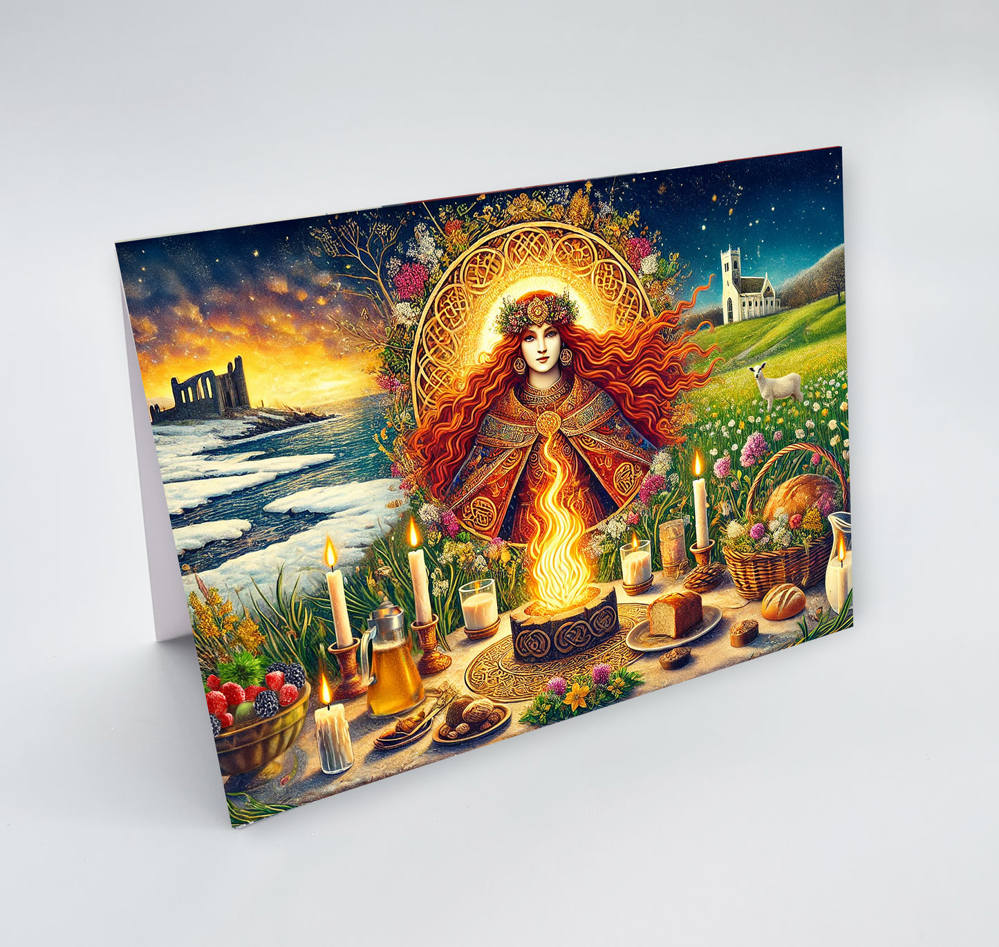 IMBOLC, the Coming of Spring, Blank Greetings Card