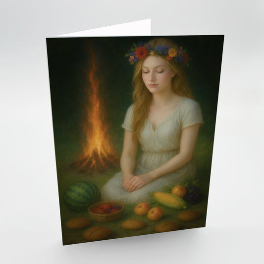 Litha Gifts Solstice Greetings Card