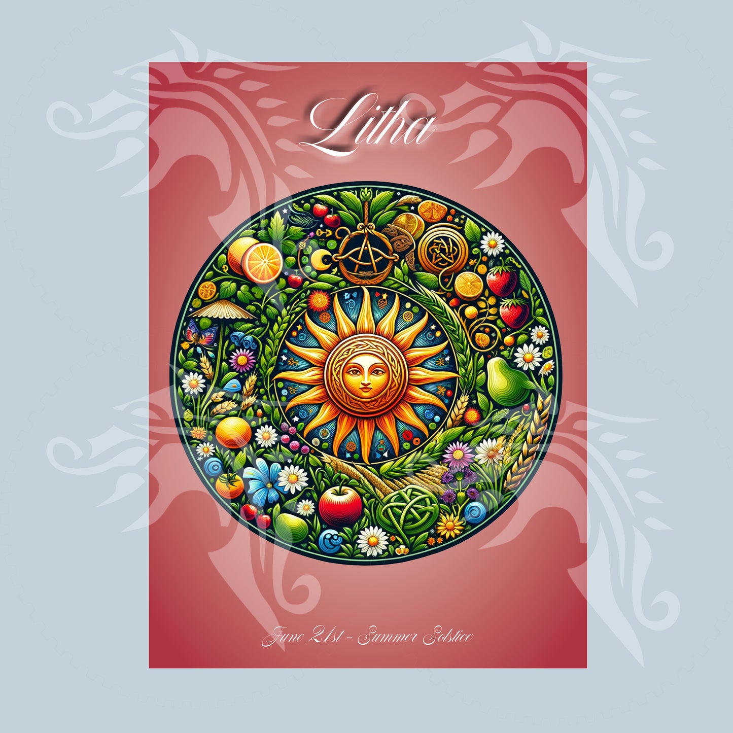 Altar Cards, Ostara, Litha, Mabon, Yule