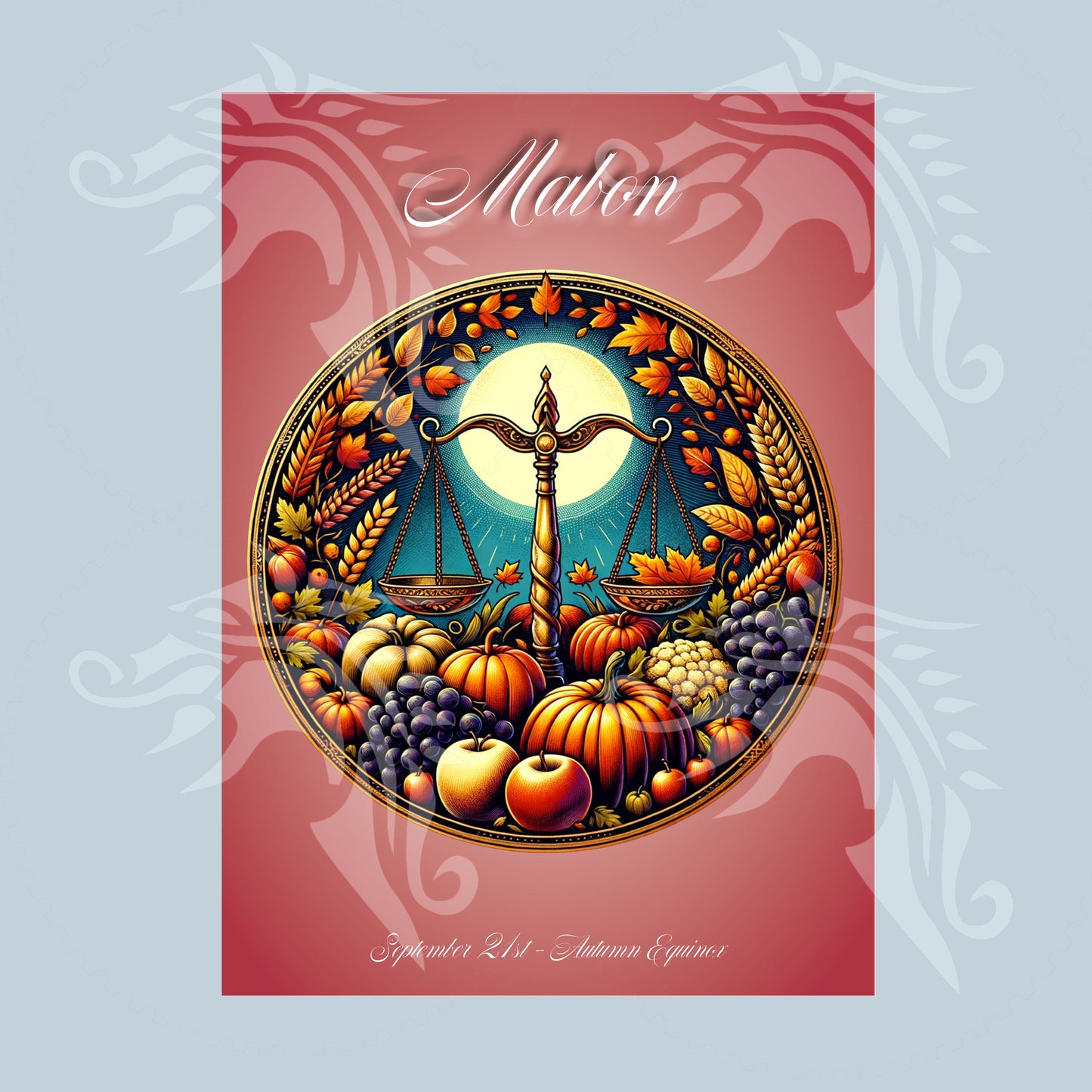 Altar Cards, Ostara, Litha, Mabon, Yule