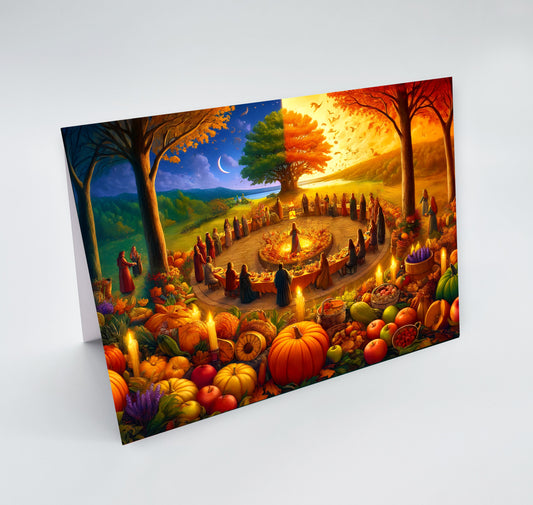 Mabon, Autumn Equinox, Greetings Card