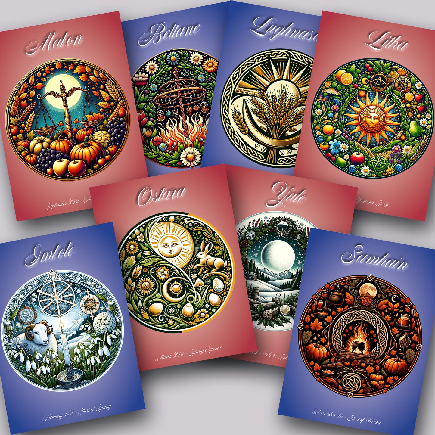 Pagan Festival Greetings cards