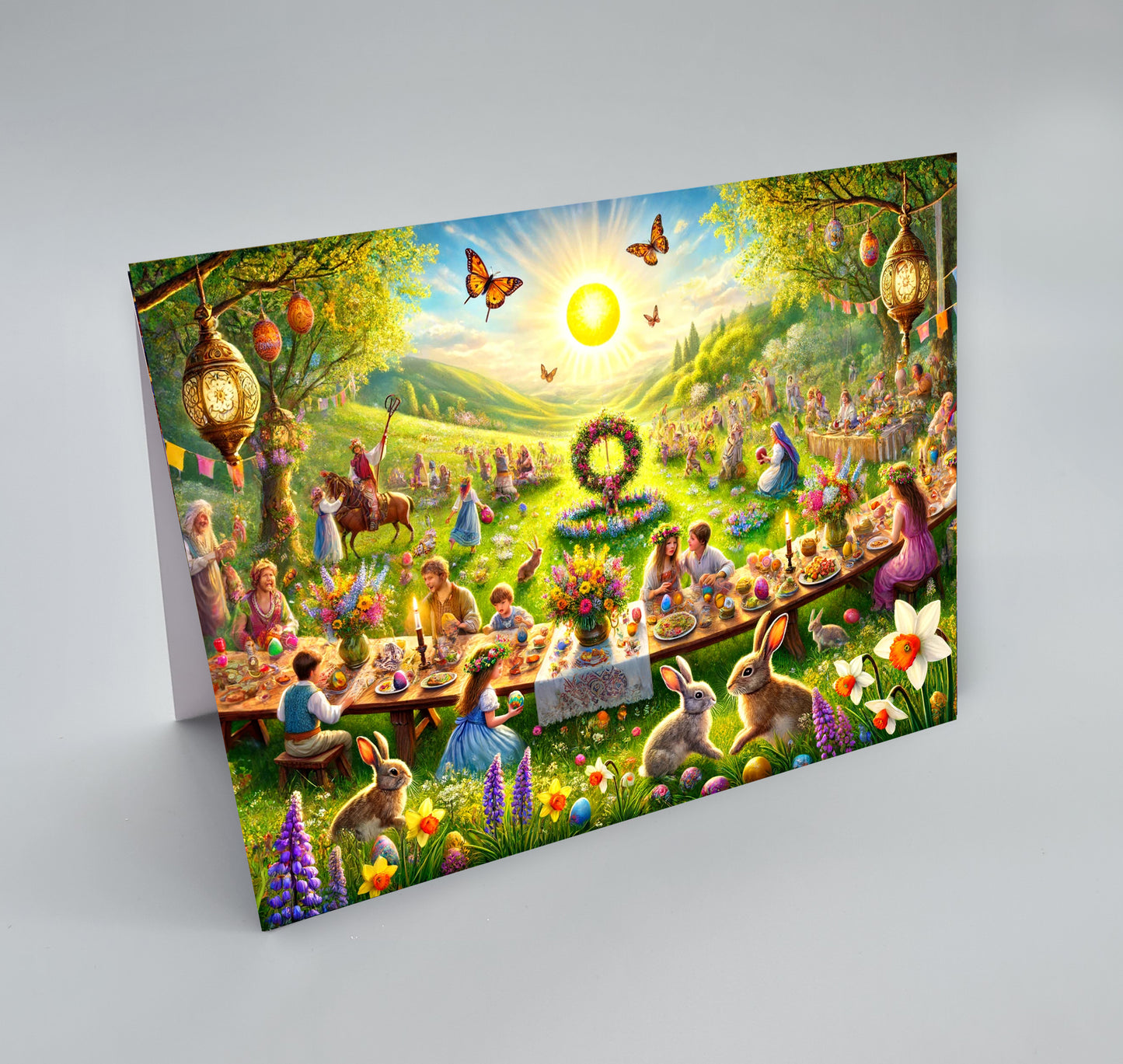 OSTARA, Spring Equinox, Blank Greetings Card