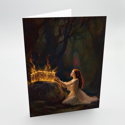 Treasure and good fortune, blank greetings card