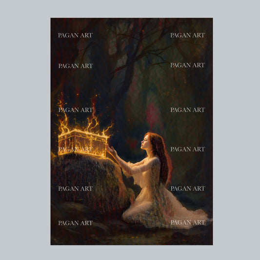 Treasure and good fortune, blank greetings card