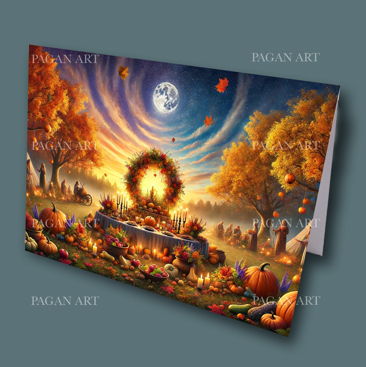 Mabon festival greetings card