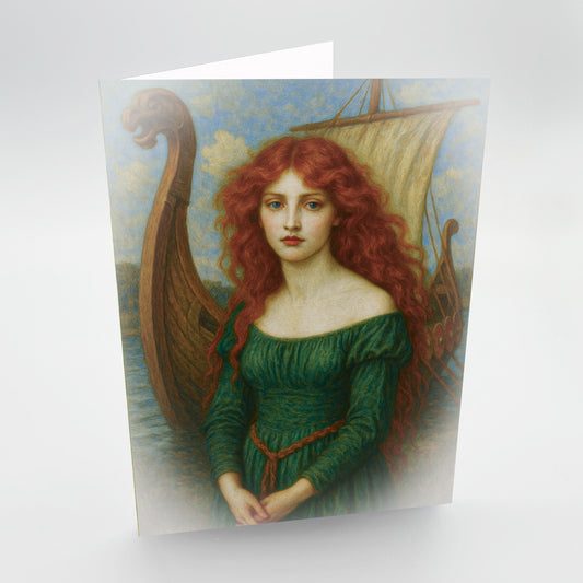 Viking Queen Greetings Card