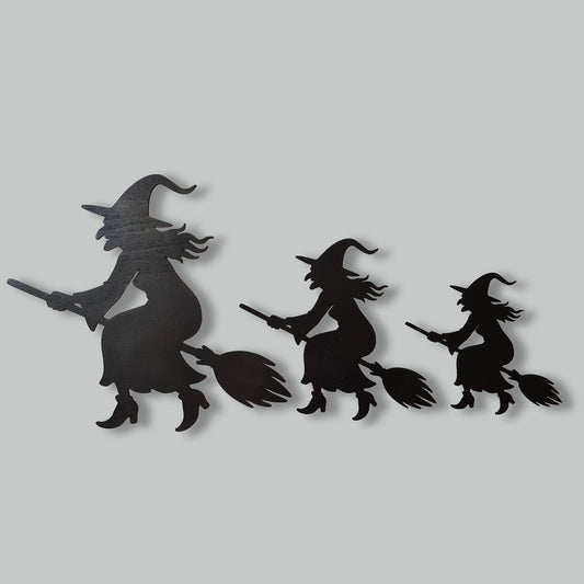 Three Flying Witches Wall Art