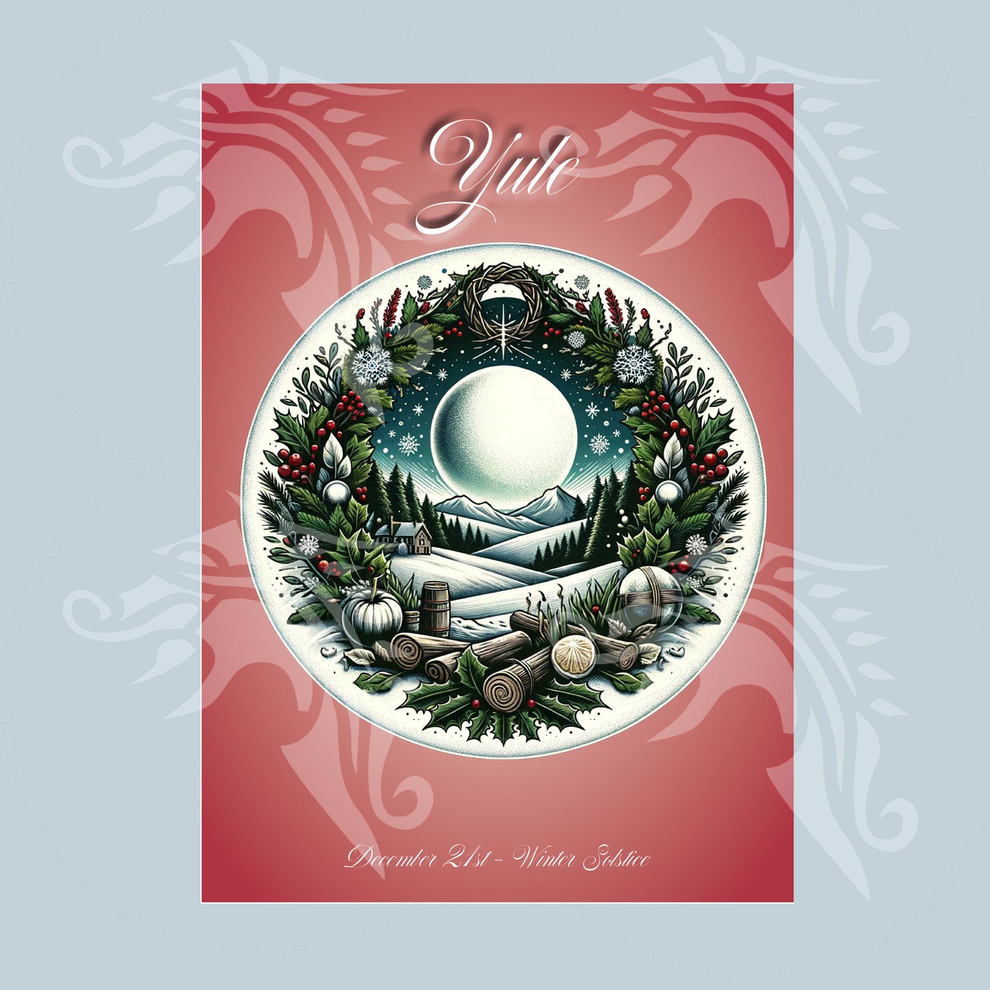 Altar Cards, Ostara, Litha, Mabon, Yule