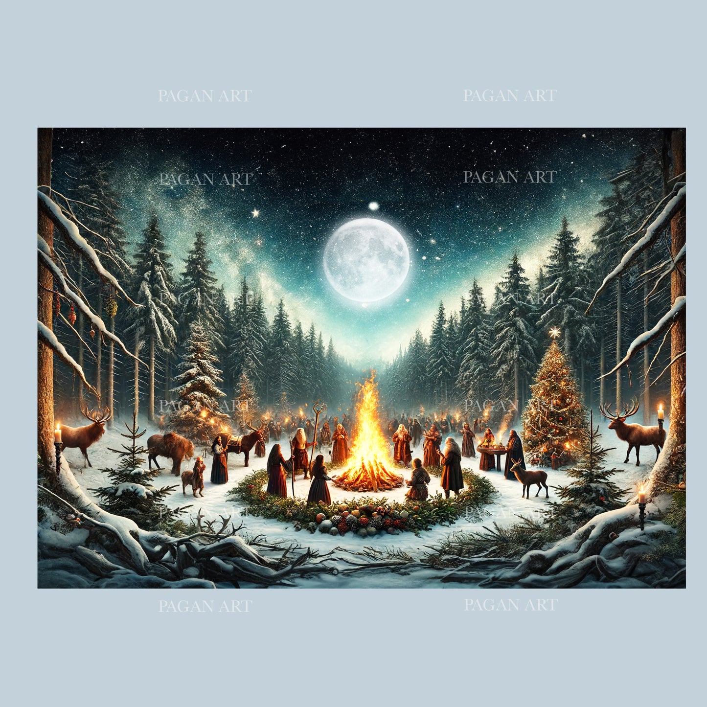 Yule Celebration – Winter Solstice Greetings Card