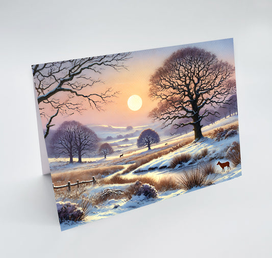 Yule Snow, Christmas Greetings Card