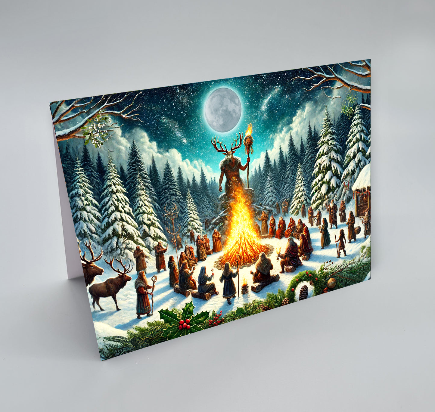 Yule – Winter Solstice – Blank Greetings Card