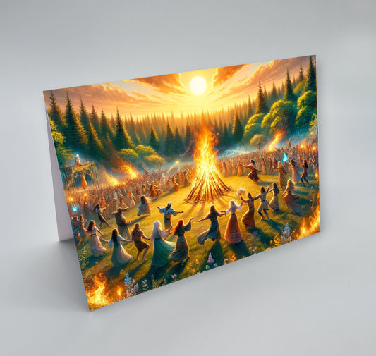 Litha – Summer Solstice – Greetings Card