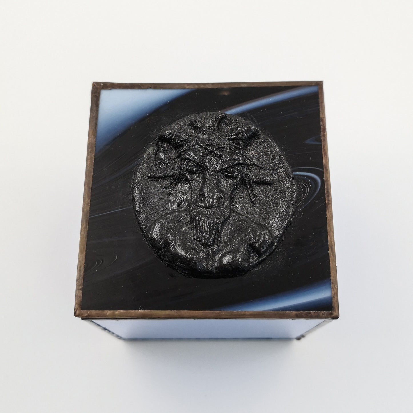 Baphomet Altar Incense Box, Handmade in Wales