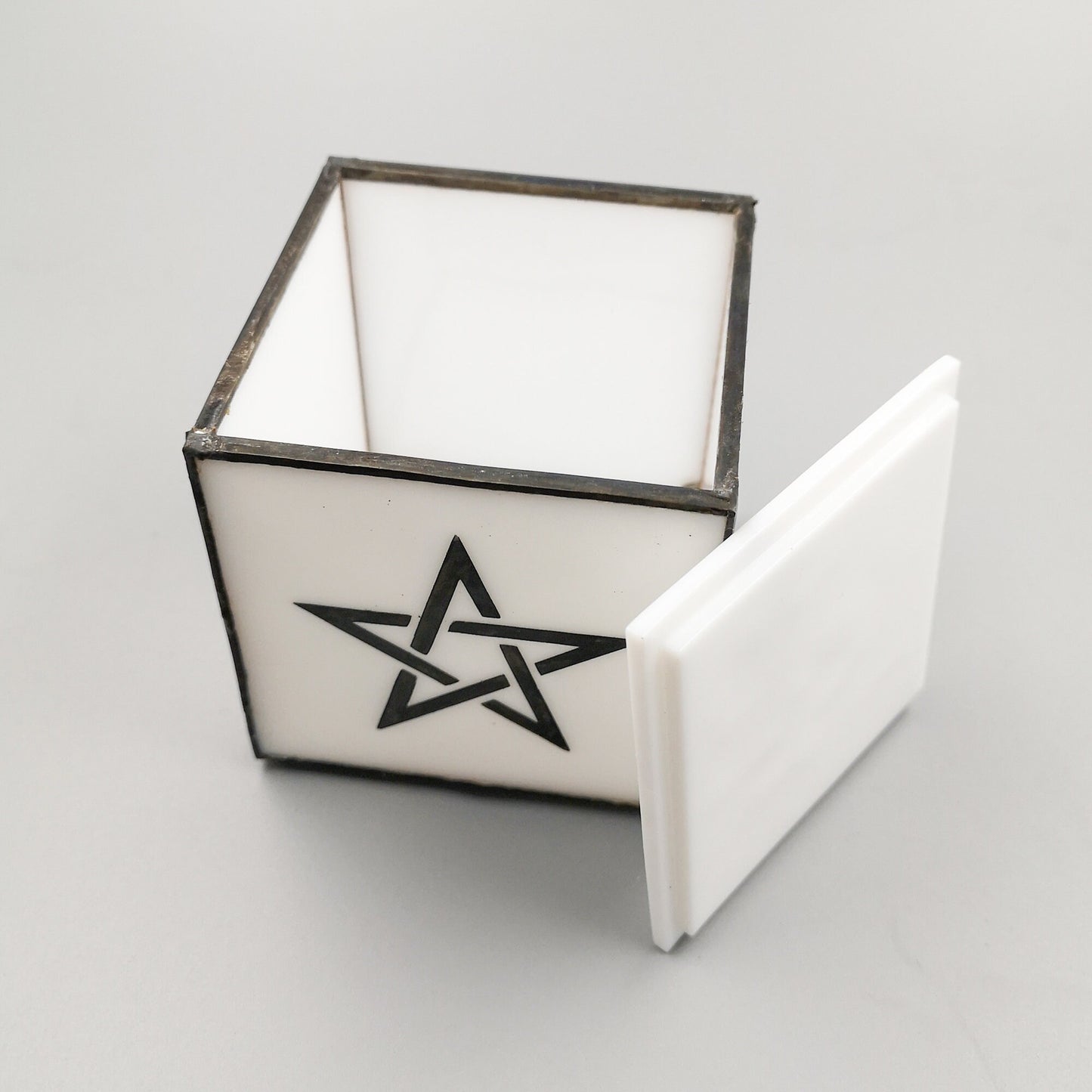 Pentagram incense altar box handmade in Wales