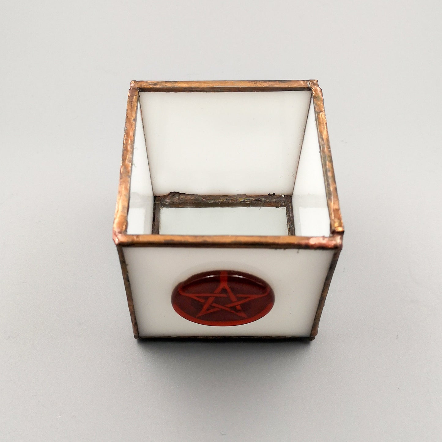 Pentagram altar light , Incense Box, Handmade in Wales, UK