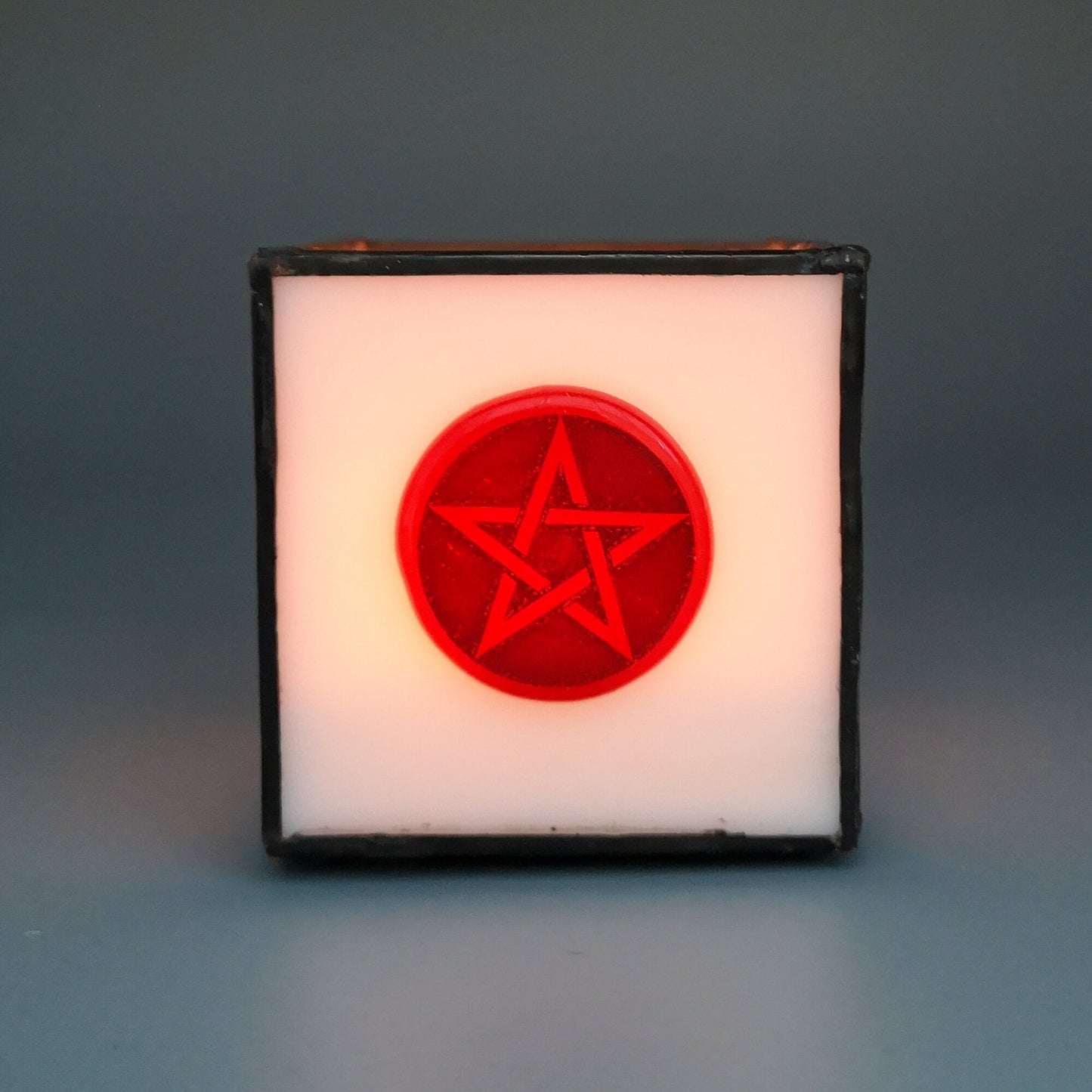 Pentagram altar light , Incense Box, Handmade in Wales, UK