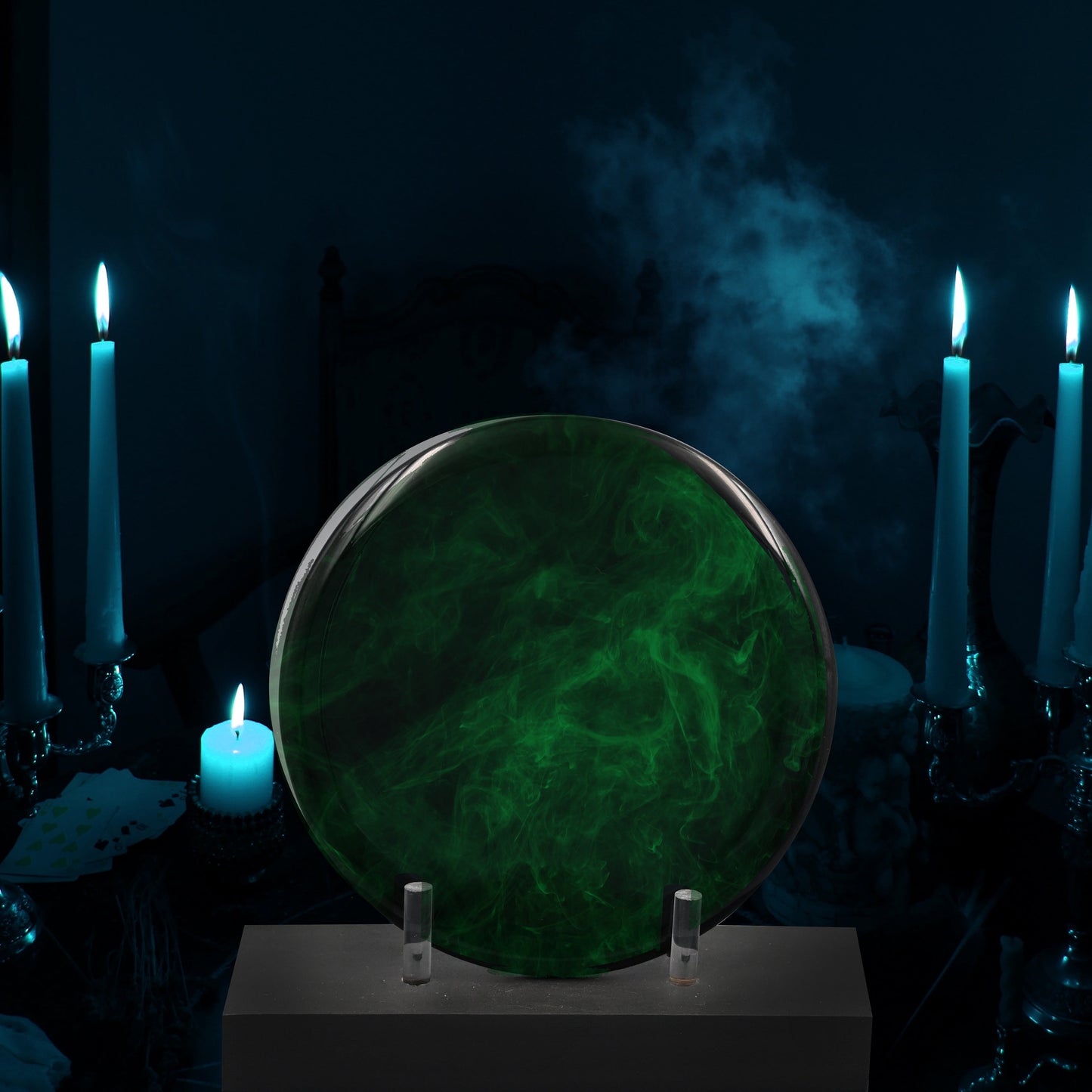 Divination Scrying Mirror with Stand + FREE Scrying Booklet