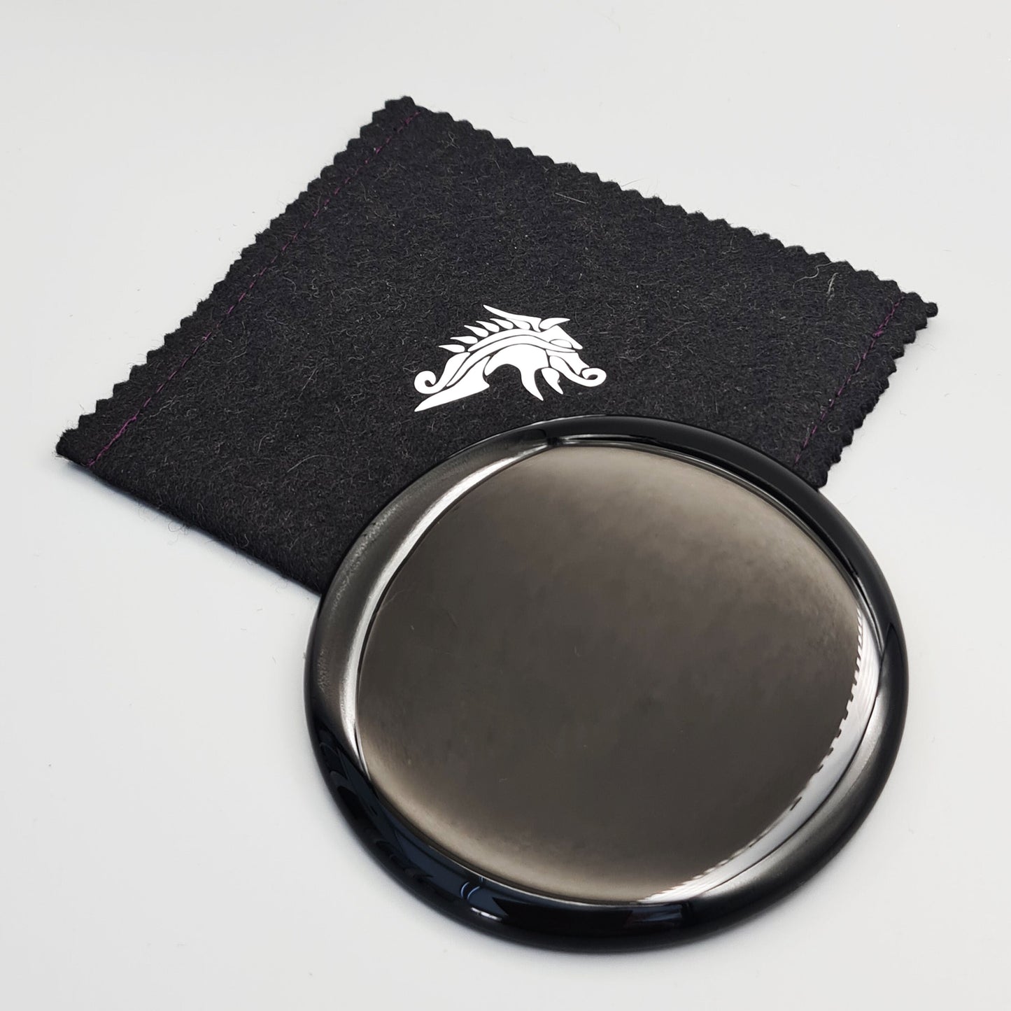 89mm Dragon Scrying Mirror with Pouch