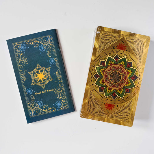 Gold Foil Rider Waite  Tarot