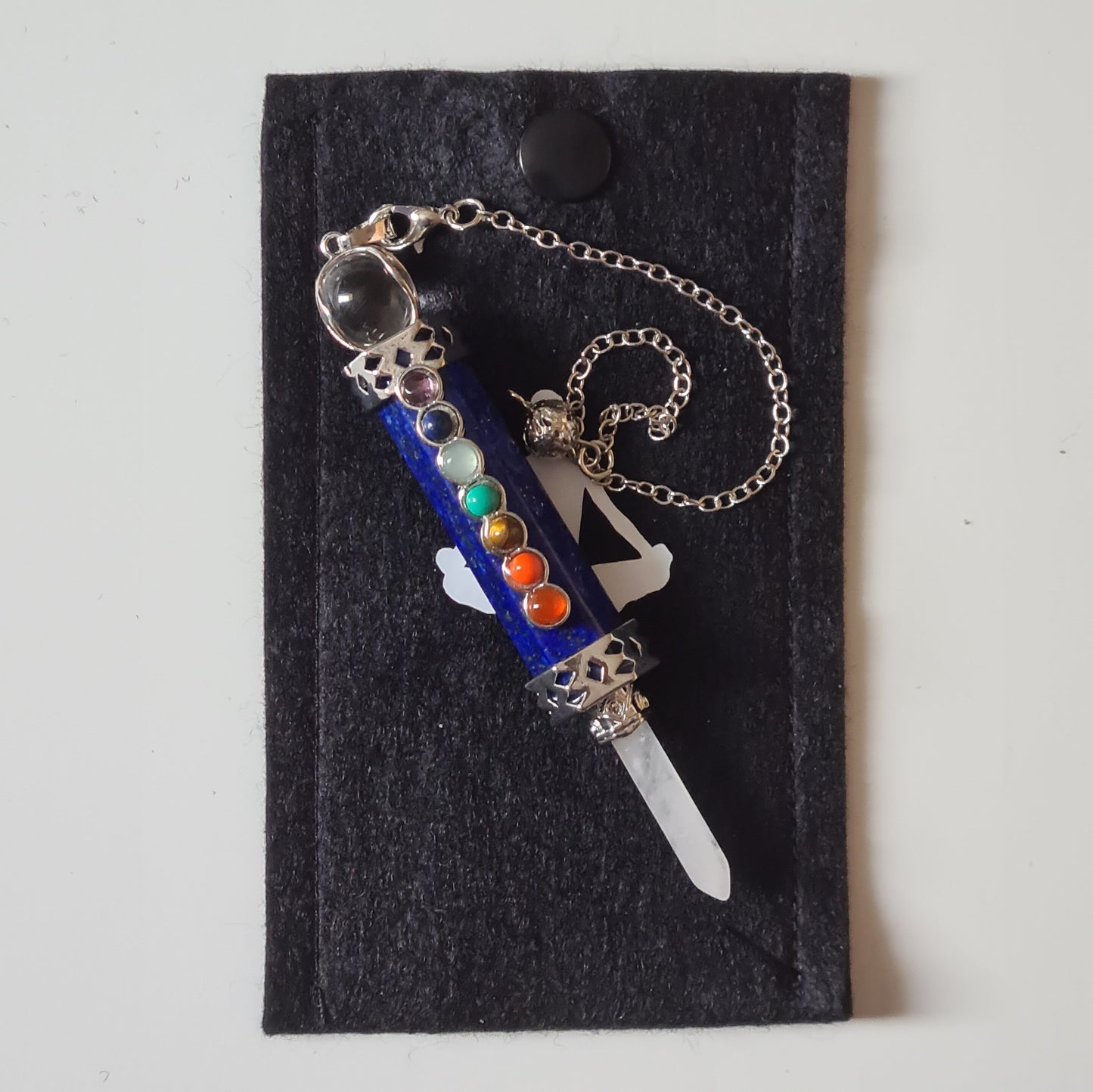 Lapis Lazuli Dowsing Pendulum, Chakra Balancing, Divination, Healing